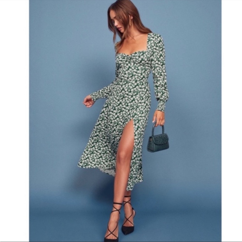 Reformation Floral Midi Dress - Size 4
